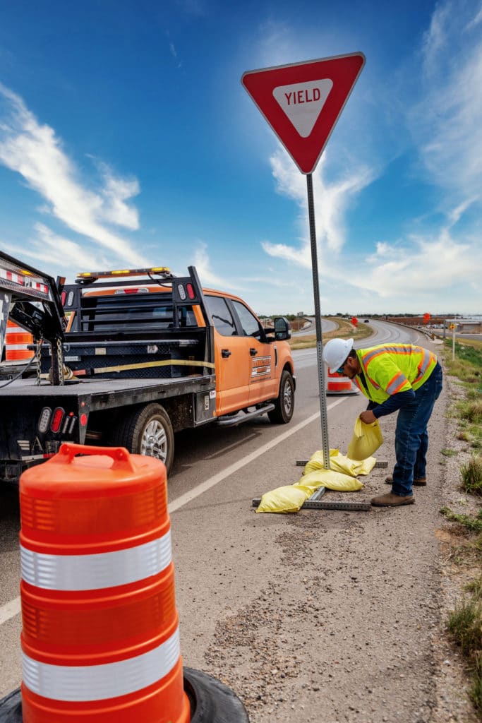 Barricades Unlimited Sign Placement